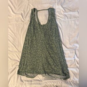 Green Leopard Print LulaRoe Triumphant Workout Rise Top